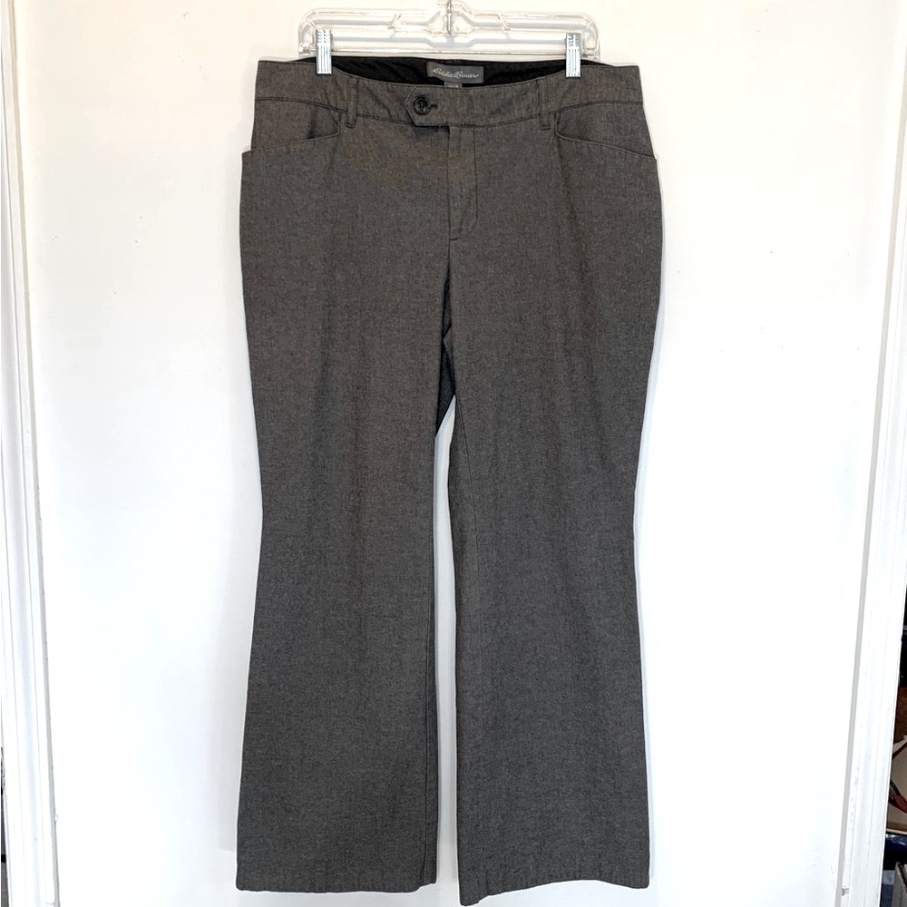 Eddie Bauer Gray Boot Leg Trousers Work Pants